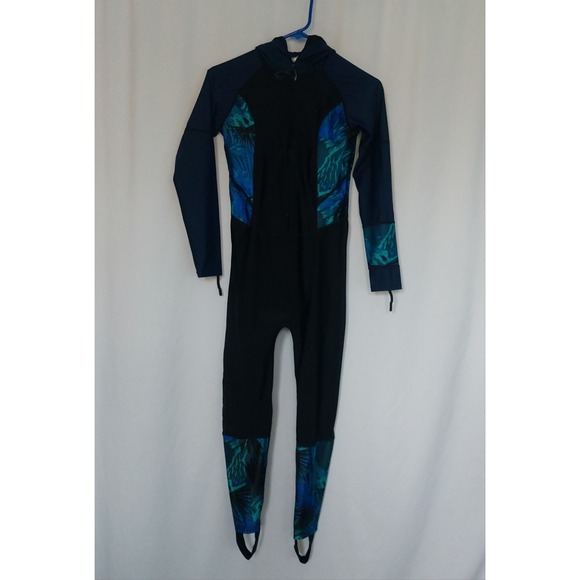 SBART Women's Full Body Rash Guard 1 Piece Swimsuit Snorkeling Surfin Size L - Picture 2 of 9